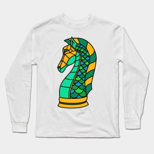 Aquatic Chess Knight Long Sleeve T-Shirt